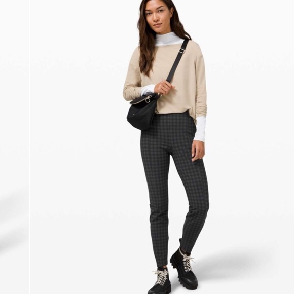 Lululemon Here to There High-Rise 7/8 Pant Brighton Buffalo Check Print Size 6 - Picture 1 of 10